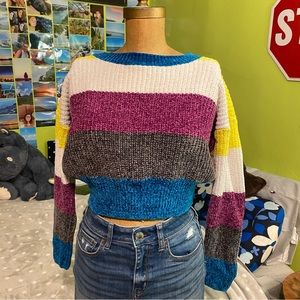 Striped  rainbow sweater